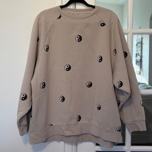BTL Ying Yang Oversized Sweatshirt